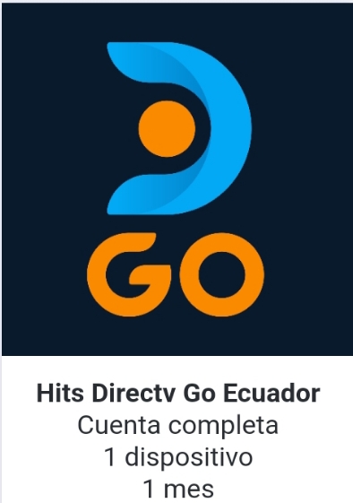 HITS DIRECTV GO ECUADOR ORIGINAL (POR 1 MES)